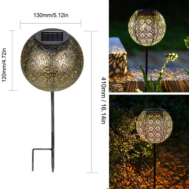 Waterproof solar garden light LED Lantern Hanging