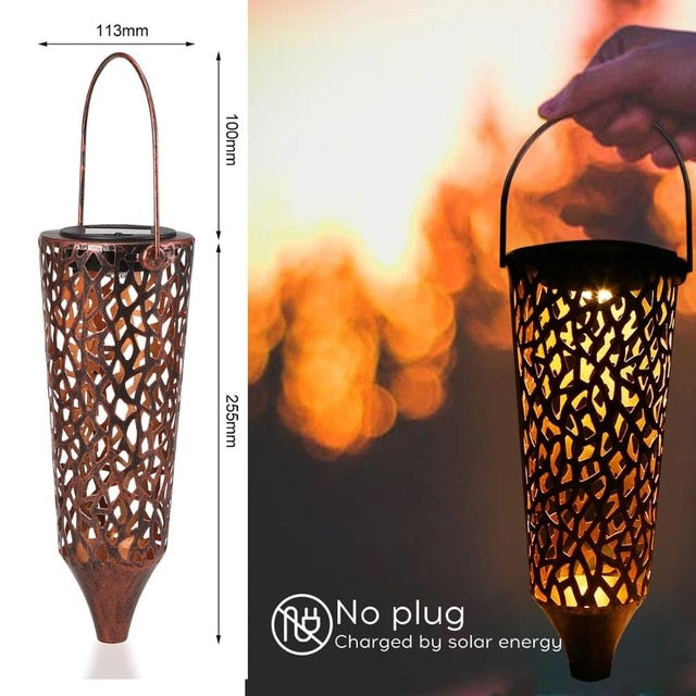 Waterproof solar garden light LED Lantern Hanging