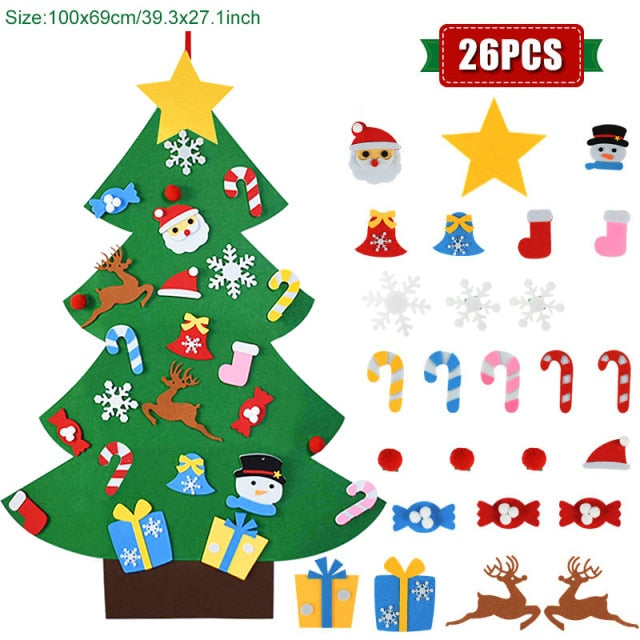 Kids DIY Felt Christmas Tree Decoration