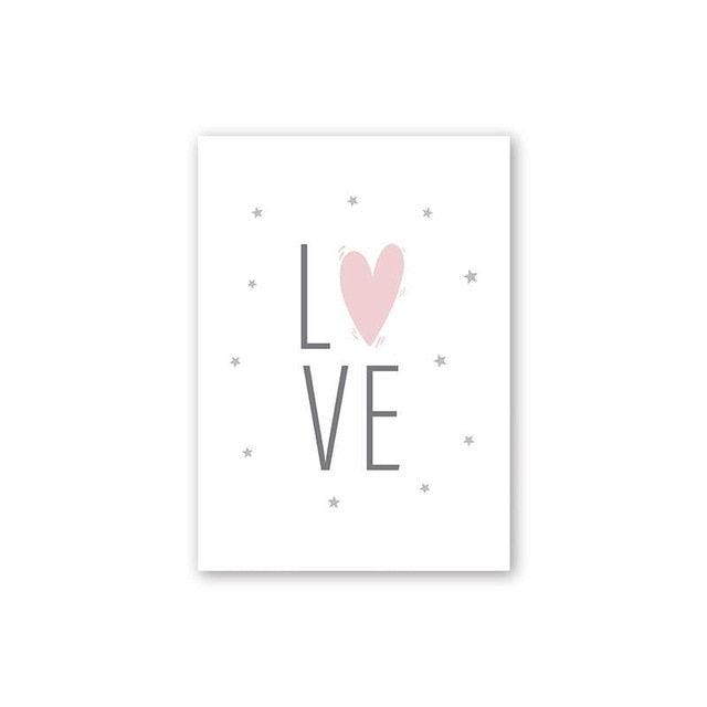 Simple Cartoon Canvas Picture Wall Art