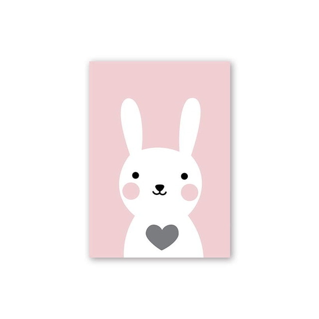 Simple Cartoon Canvas Picture Wall Art