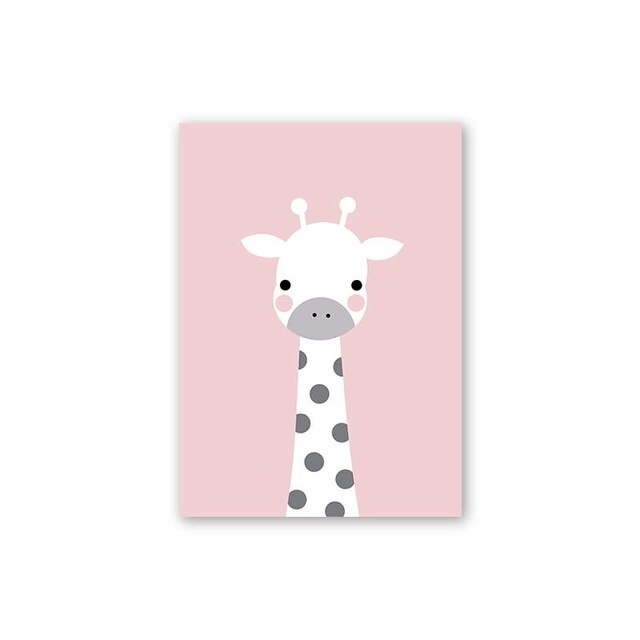 Simple Cartoon Canvas Picture Wall Art
