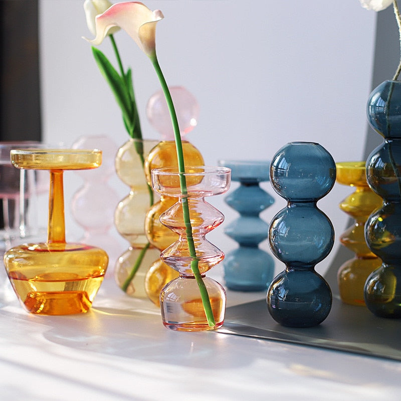 Nordic Glass Vase Plant Glass Bottle