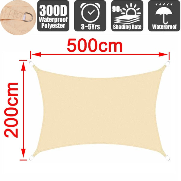 Waterproof Sun Shelter Triangle Sunshade Protection