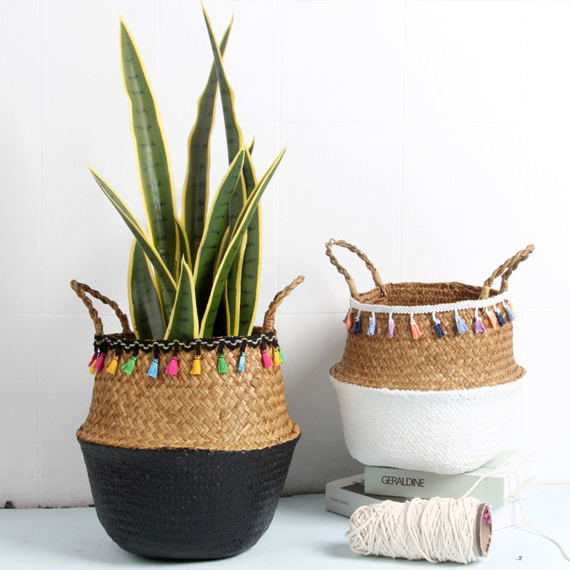 Decorative Garden Flower Pot Rattan Baskets