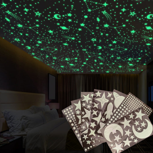 Bubble Luminous Stars Moon Wall Sticker