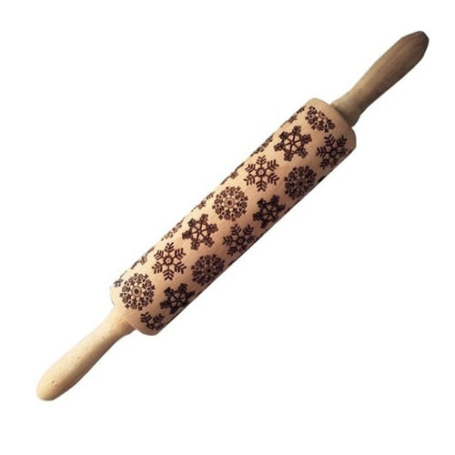 New Leaf Deer Wooden Rolling Pin