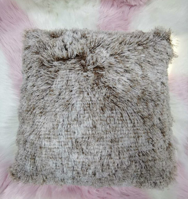 Soft Fur Plush Cushion Cover Pillowcase