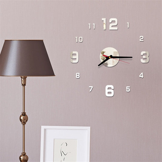 Modern Large Wall Clock 3d Mirror Sticker