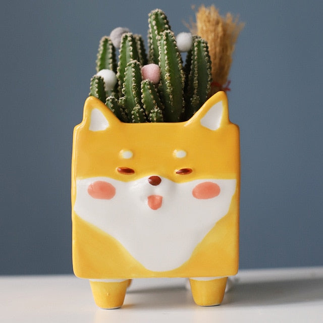 Ceramic flower pot Cartoon Animal plant
