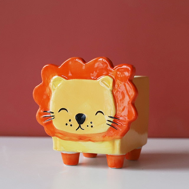 Ceramic flower pot Cartoon Animal plant