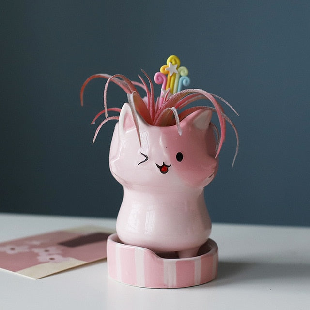 Ceramic flower pot Cartoon Animal plant