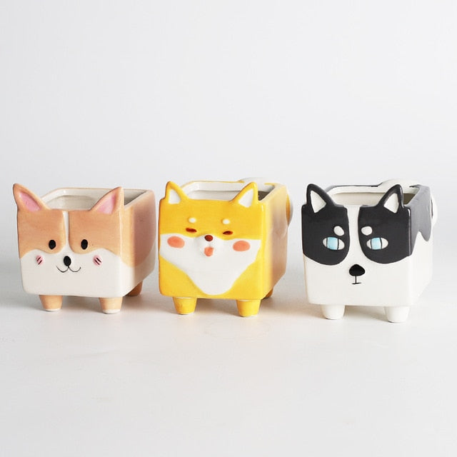 Ceramic flower pot Cartoon Animal plant