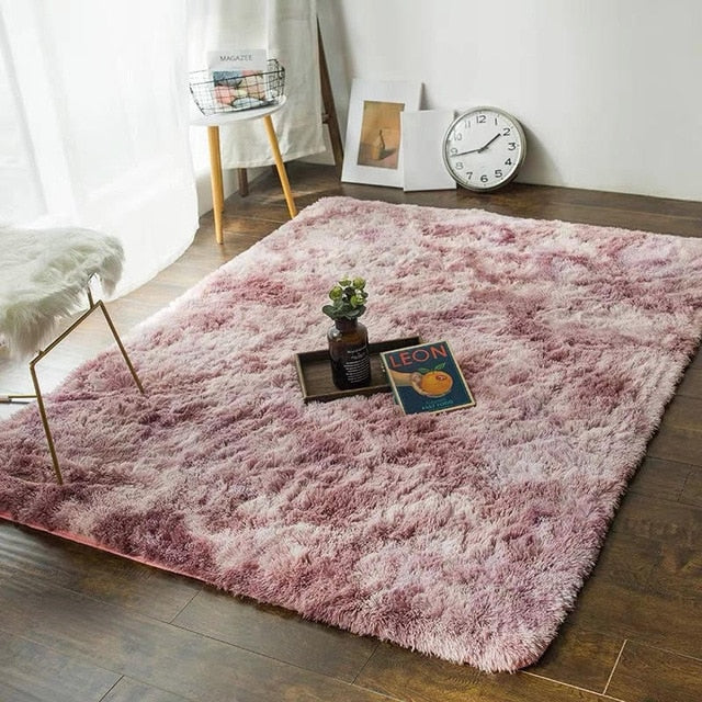 Soft Silk Carpets Rugs Home Rugs Home Tie-dye Gradient