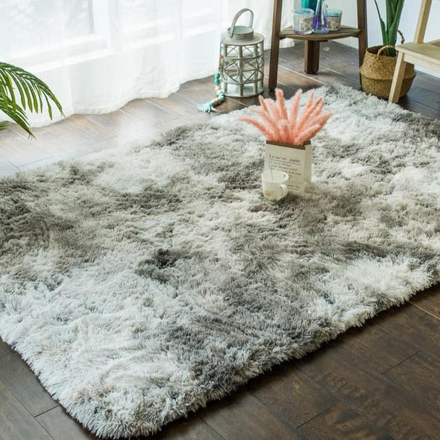 Soft Silk Carpets Rugs Home Rugs Home Tie-dye Gradient