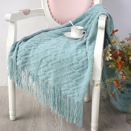 Knitted Throw Thread Blanket for Beds