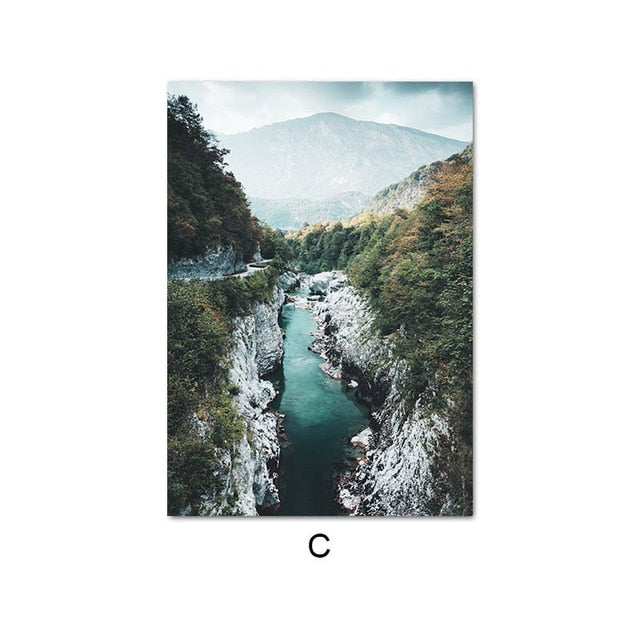 Nature Landscape Art Painting Wall Picture Home Decoration