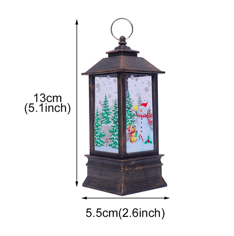 Santa Claus Snowman Light Merry Christmas Decor