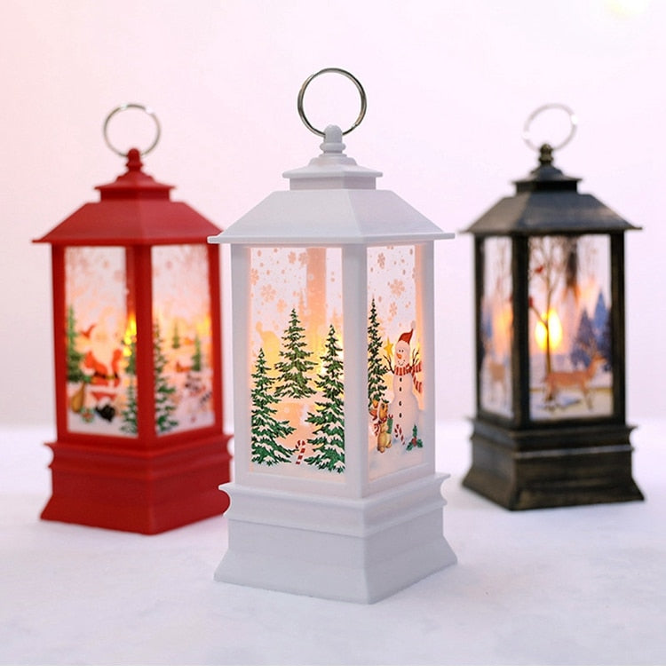 Santa Claus Snowman Light Merry Christmas Decor
