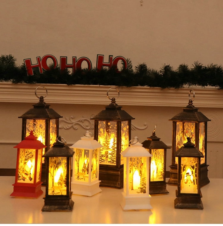 Santa Claus Snowman Light Merry Christmas Decor