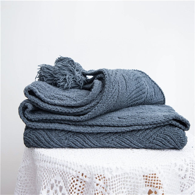 Chenille Blanket Throw Super Soft Cover