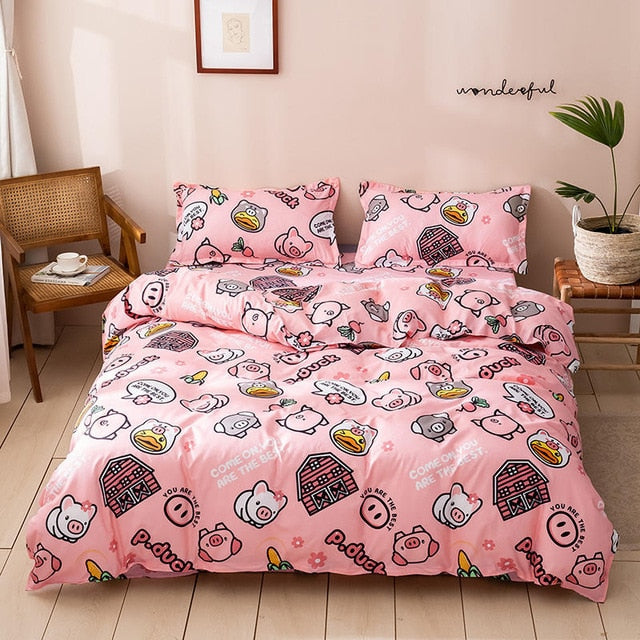 Home Textile Lattice Duvet Cover
