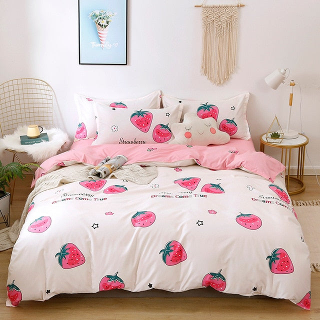 Home Textile Lattice Duvet Cover