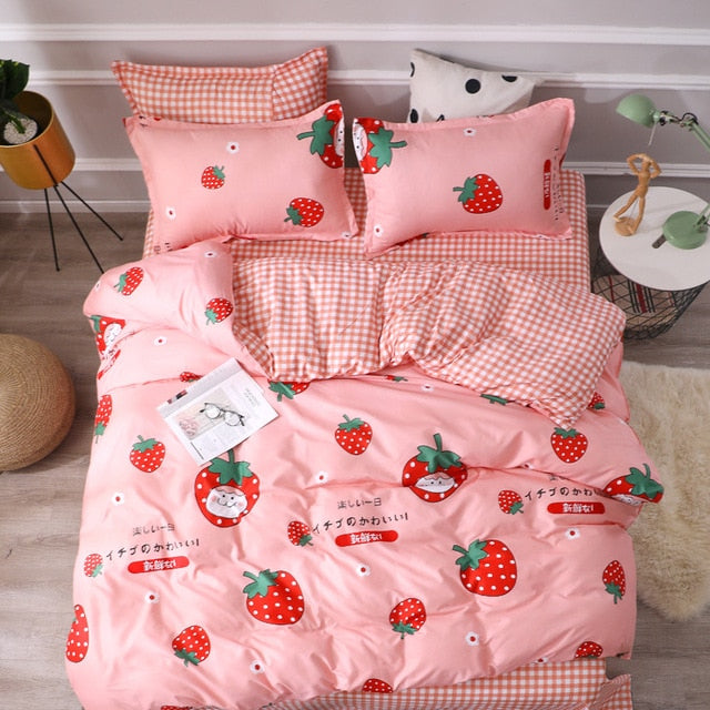 Home Textile Lattice Duvet Cover