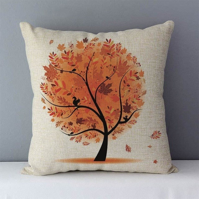 Flower Printed Pastoral Couch Seat Cushion