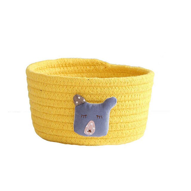 Cartoon Animals Hand Woven Storage Basket