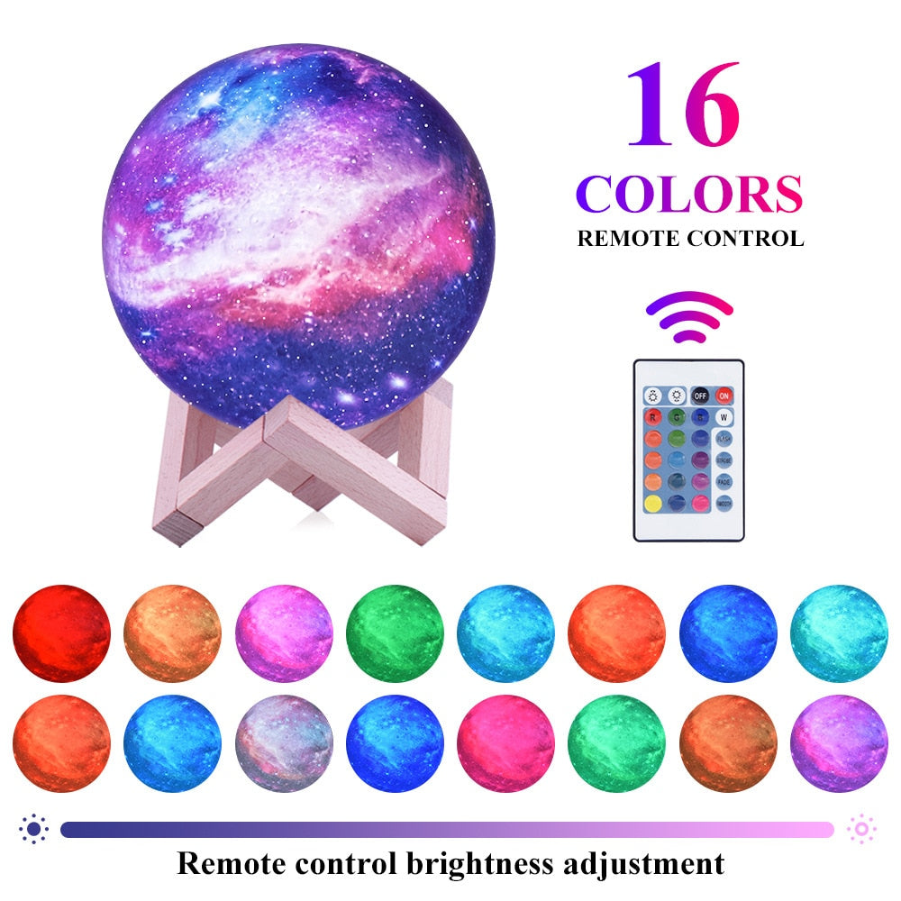 3D Print Star Moon Lamp Night Light
