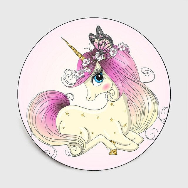 Carpet Unicorn Pattern Round Rug