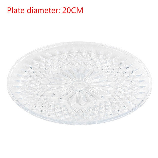 Cake Stand 3-layer Plastic Plate Party Storage