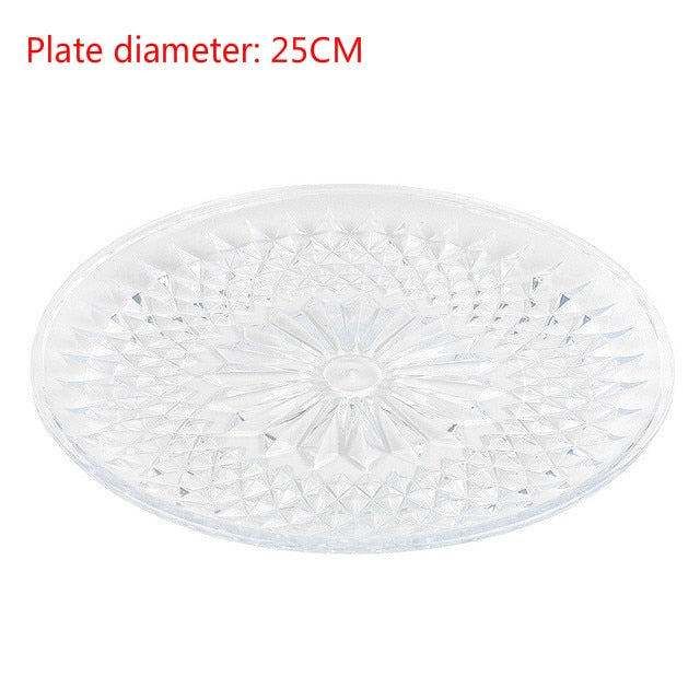 Cake Stand 3-layer Plastic Plate Party Storage