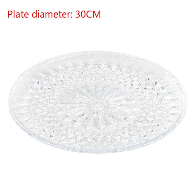 Cake Stand 3-layer Plastic Plate Party Storage