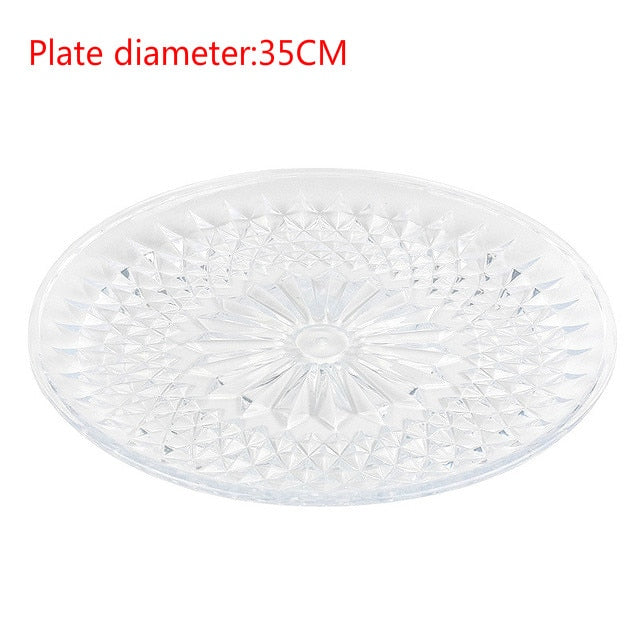 Cake Stand 3-layer Plastic Plate Party Storage