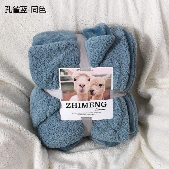 Double-layer blanket flannel blankets