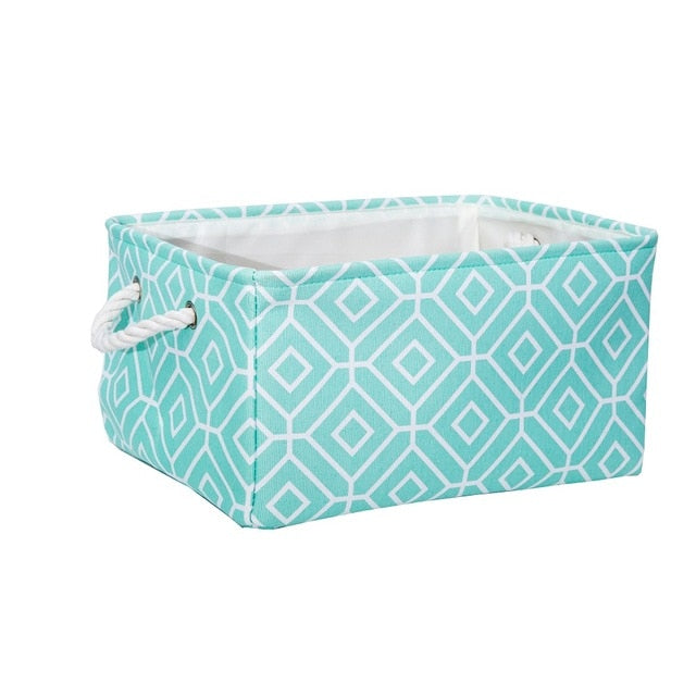 Cube Canvas Fabric Storage Basket