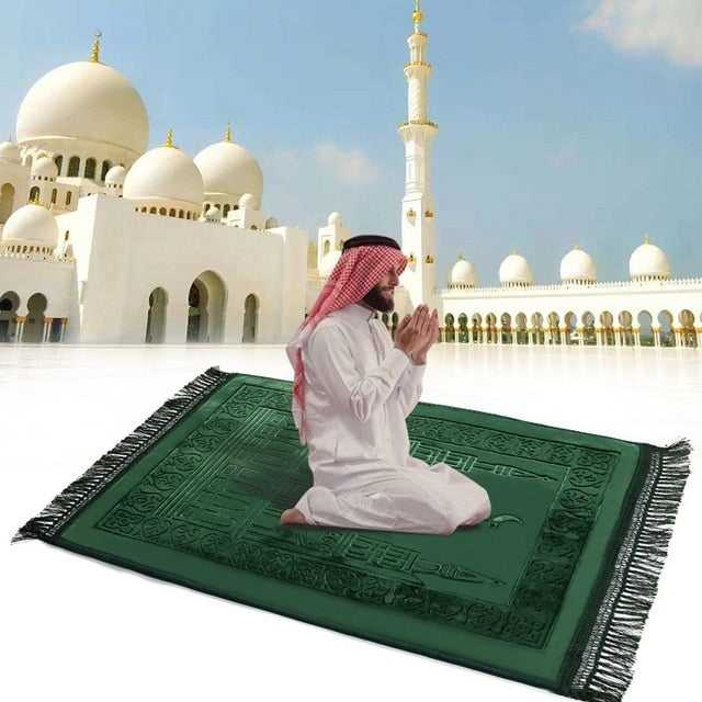 Thick Soft Muslim Prayer Mat Rug