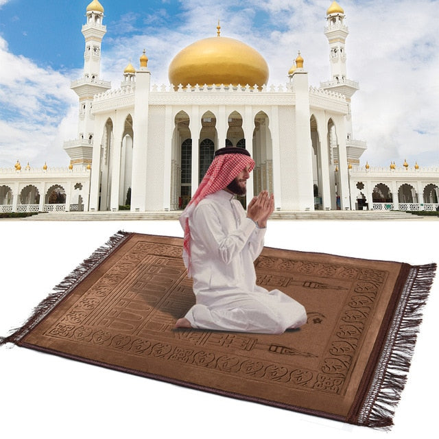 Thick Soft Muslim Prayer Mat Rug