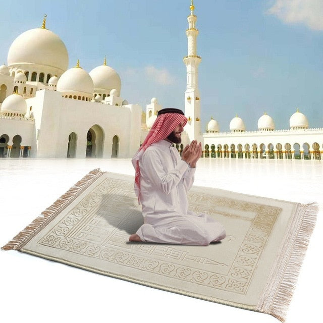 Thick Soft Muslim Prayer Mat Rug
