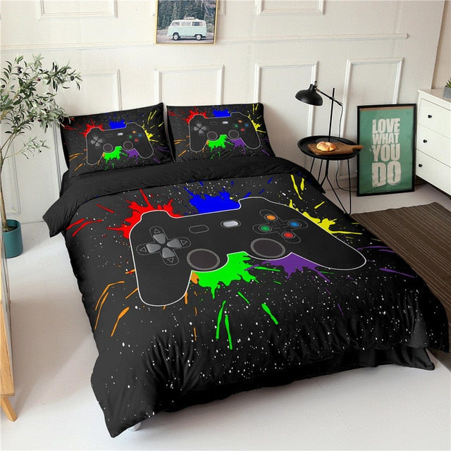 Gamepad Bedding Set Comforter Bed Cover
