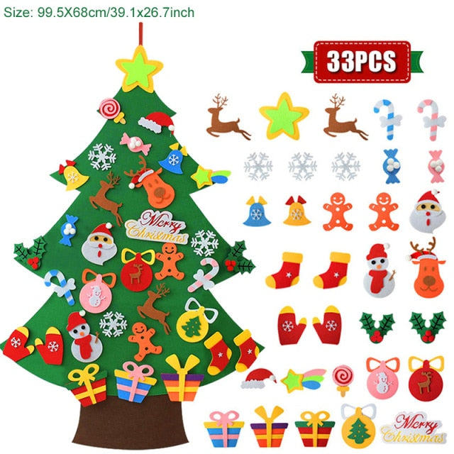 Kids DIY Felt Christmas Tree Decoration