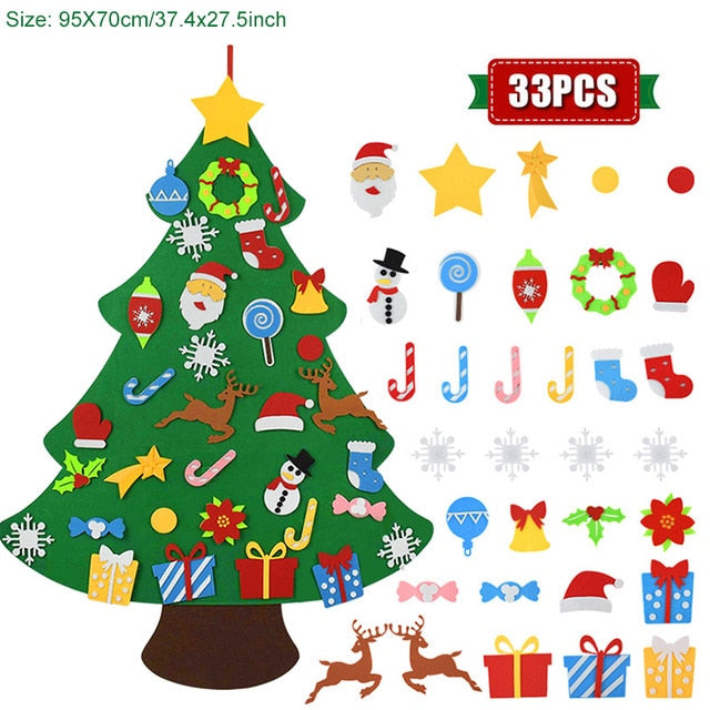 Kids DIY Felt Christmas Tree Decoration