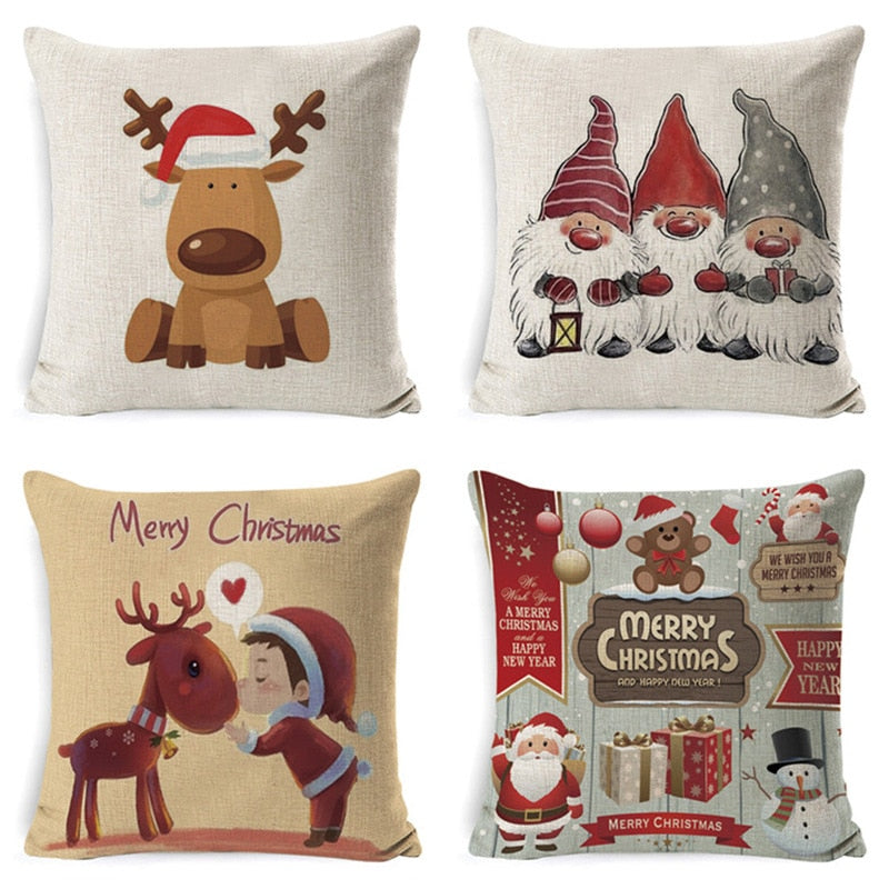 Christmas Decoration Cushion Cover