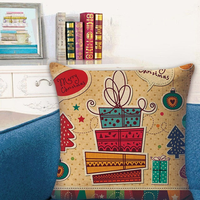 Christmas Decoration Cushion Cover