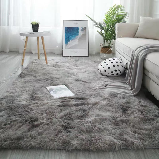 Long Hair Soft Carpet Tie Dyeing Plush Rug