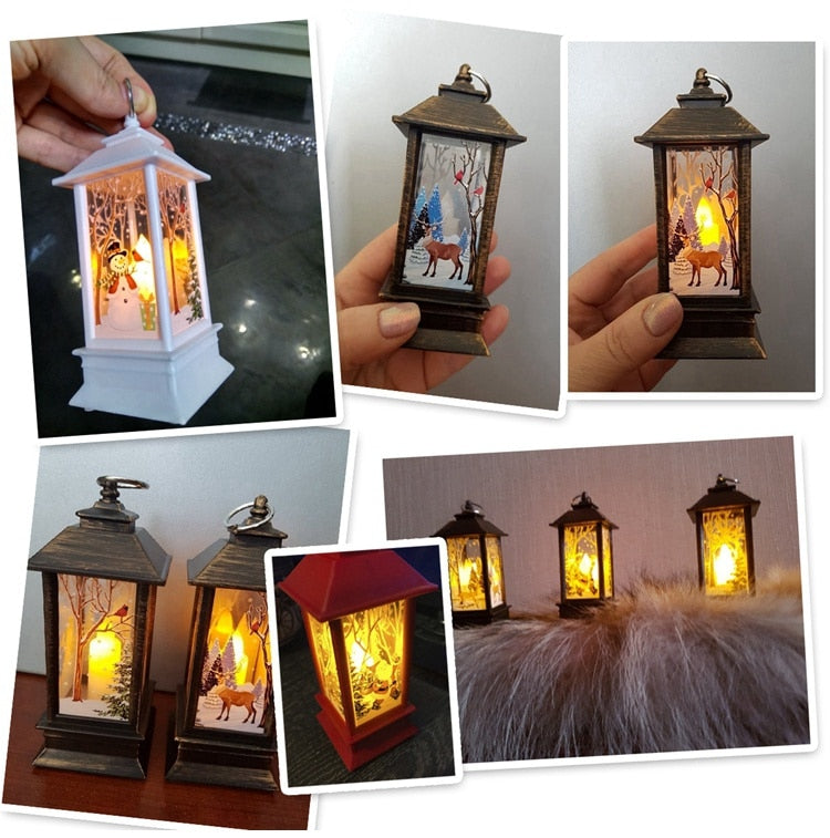Santa Claus Snowman Light Merry Christmas Decor