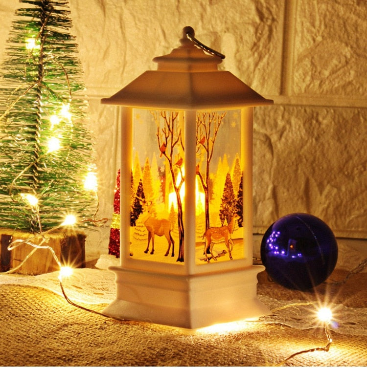 Santa Claus Snowman Light Merry Christmas Decor