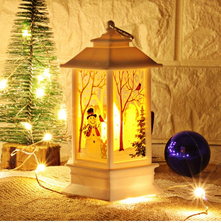 Santa Claus Snowman Light Merry Christmas Decor